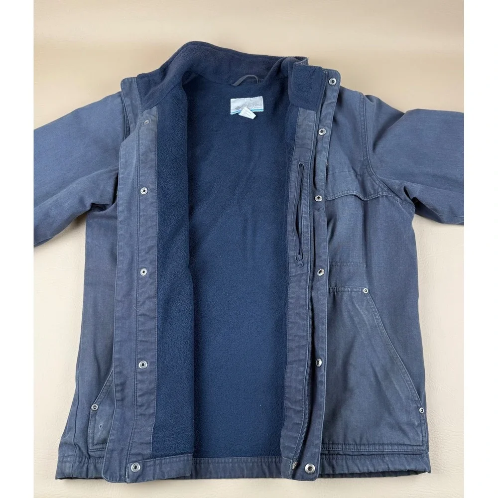 Workwear‎ Utility Jacket Cotton Canvas Fleece Lined Small Columbia